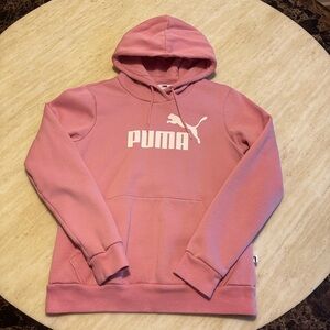 Brand New Pink Logo Puma hoodie Size Medium